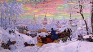 Борис Михайлович Кустодиев. Масленица. 1916.