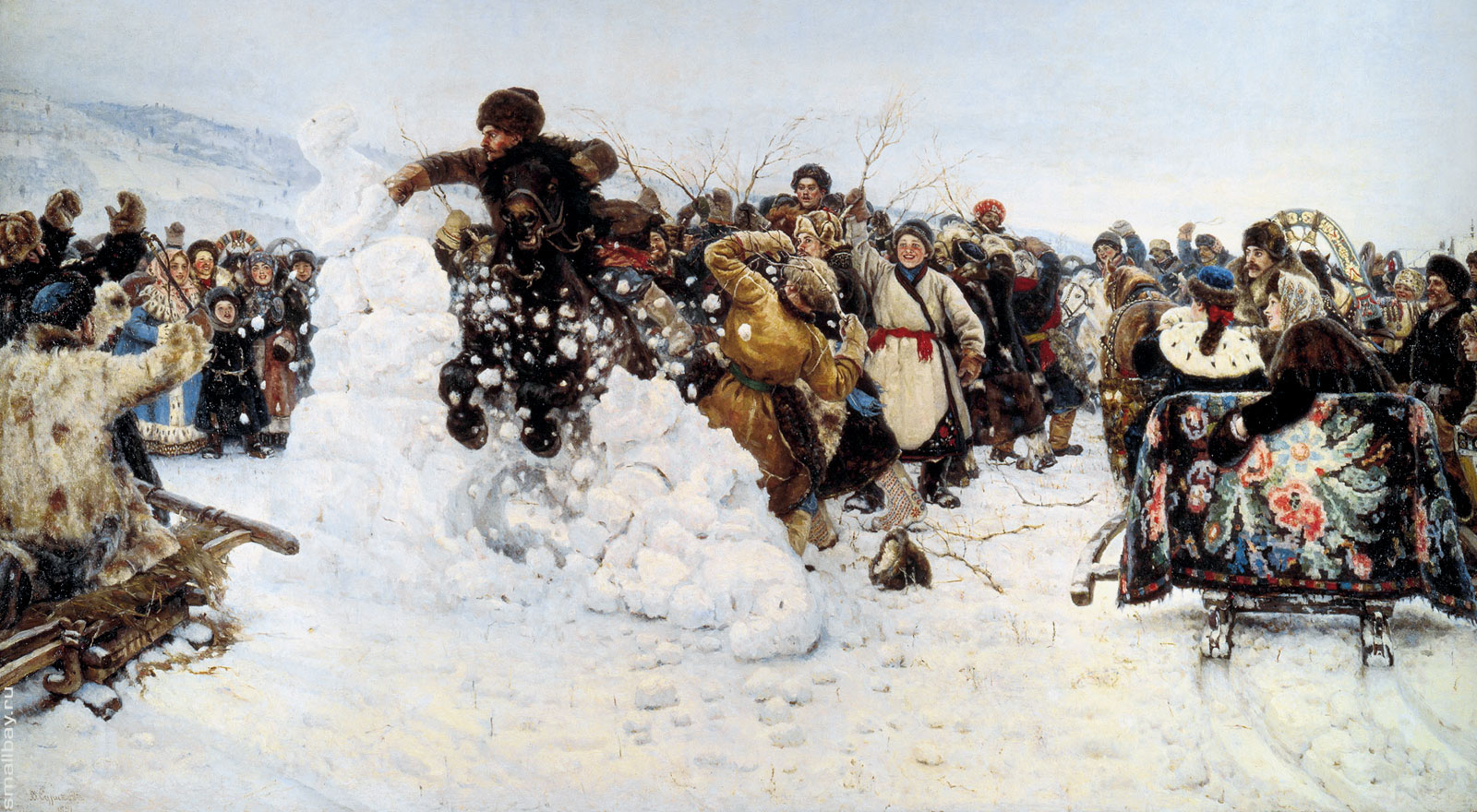 Взятие Снежного городка. В.И.Суриков.